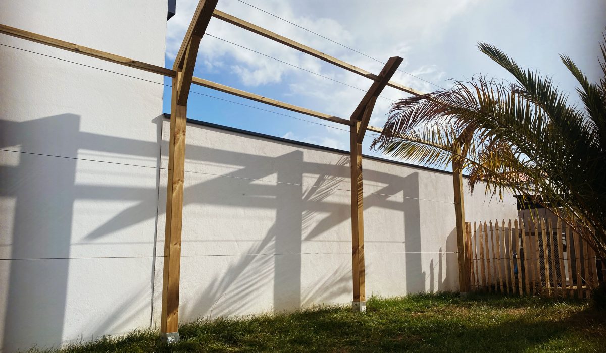 Treillage bois et inox