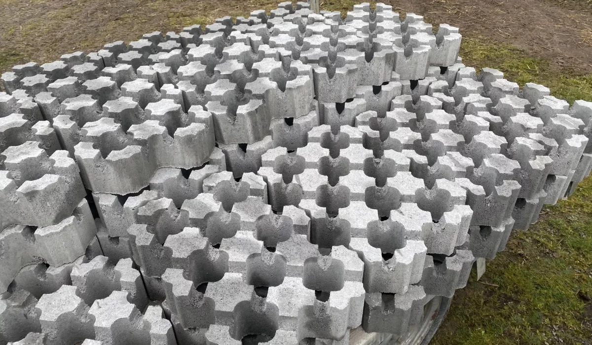 Dallage béton alvéolé type