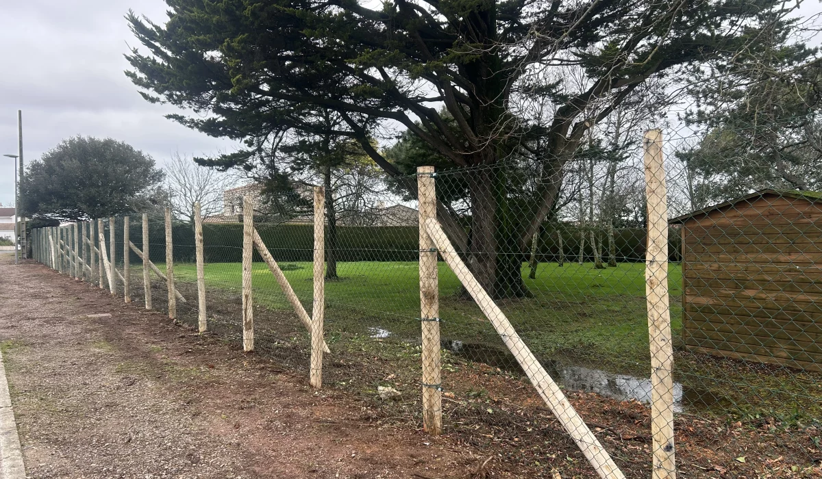 Cloture en châtaignier